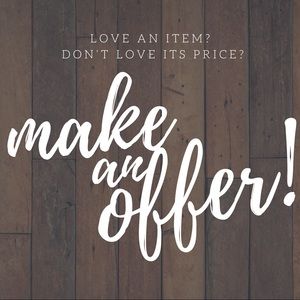 Love an item but not its price? Make an offer!